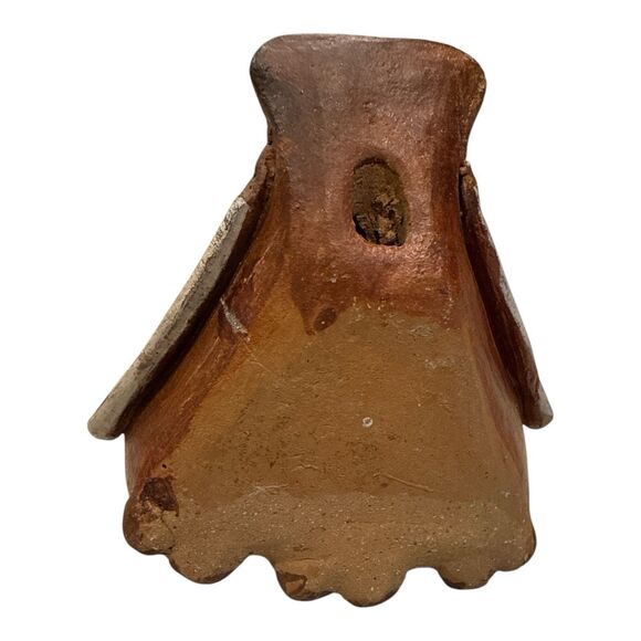 Vintage Peruvian Pottery Bird Whistle Vintage 3 Birds Folk Art Figurine Redware - Picture 7 of 11